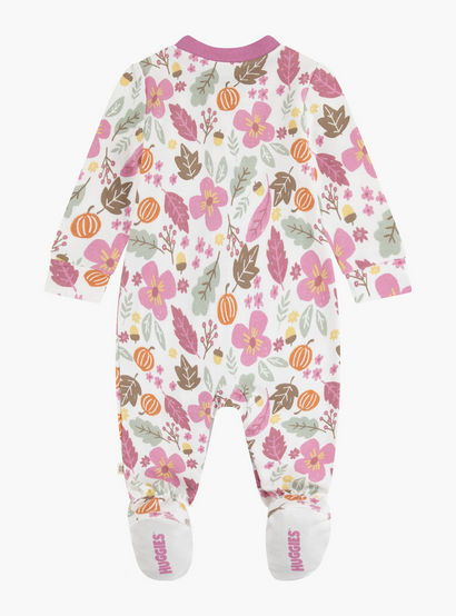 Huggies Floral Printed Long Sleeves Sleepsuit-baby-girls-clothing-nightwear-sleepsuits-image-2