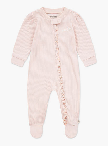 Huggies Solid Long Sleeves Sleepsuit-baby-girls-clothing-nightwear-sleepsuits-image-1
