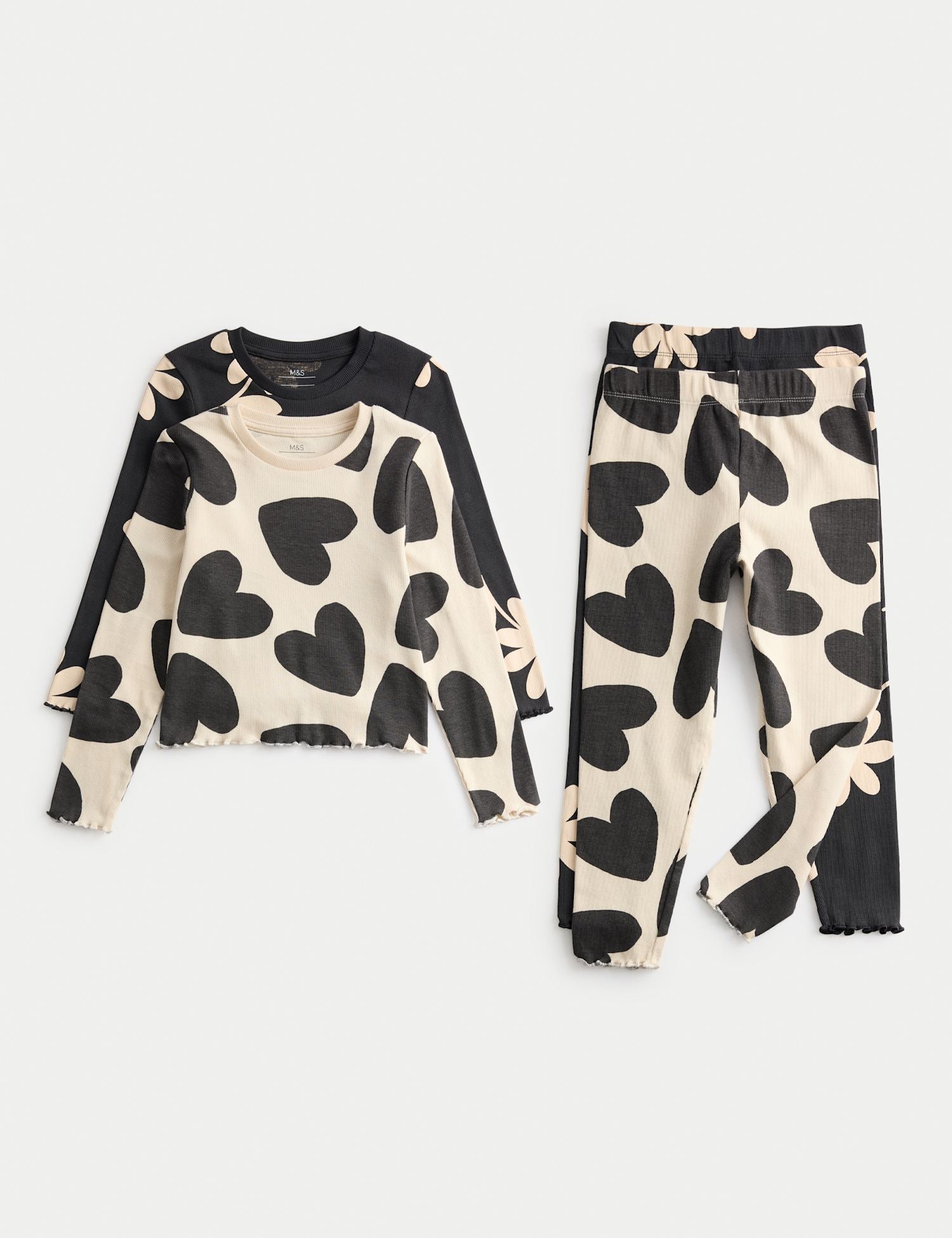 2 Pack Cotton with Stretch Printed Pyjama Sets (1-8 Yrs)