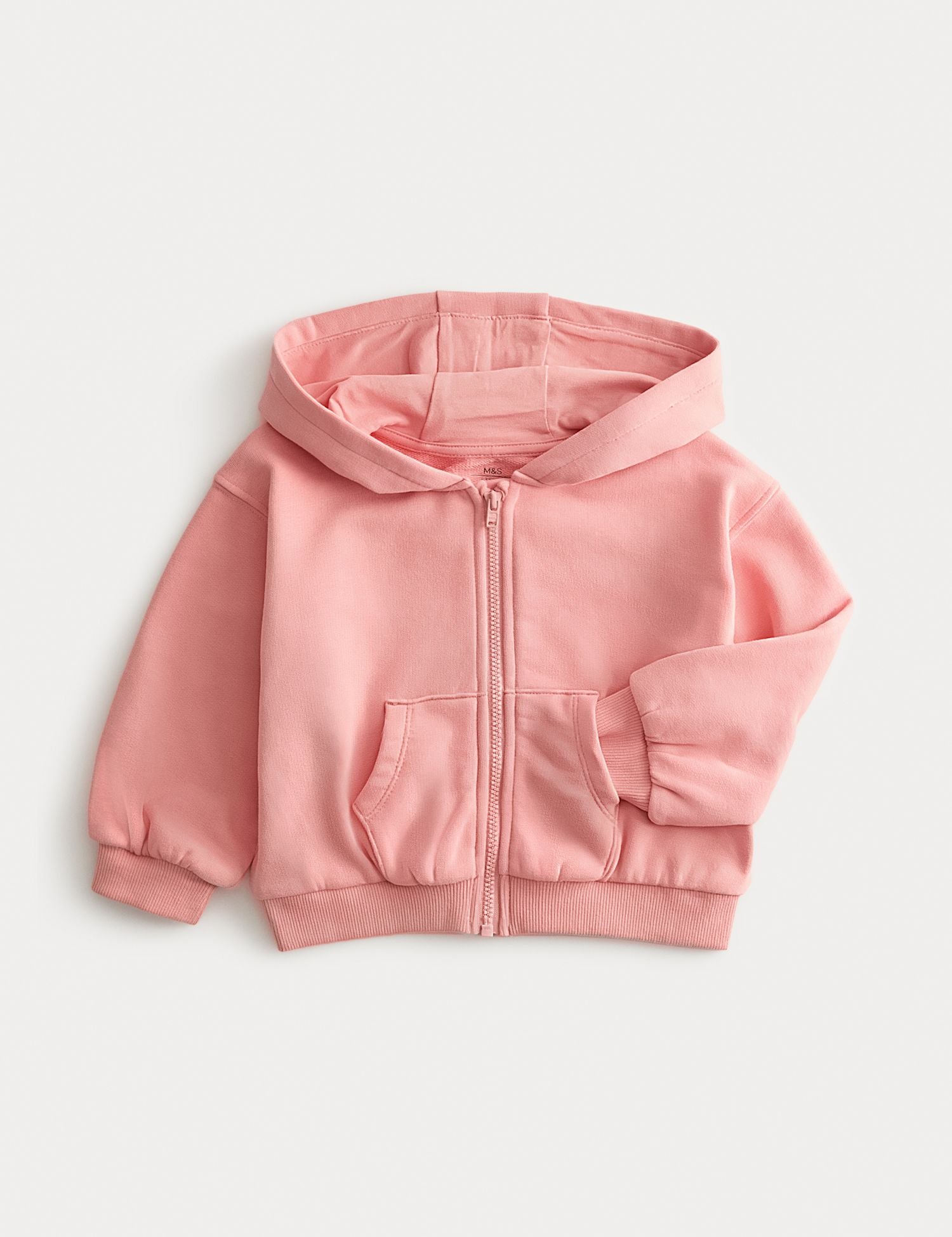 Cotton Rich Pink Zip Hoodie (0-3 Yrs) - PINK / 12-18 Months