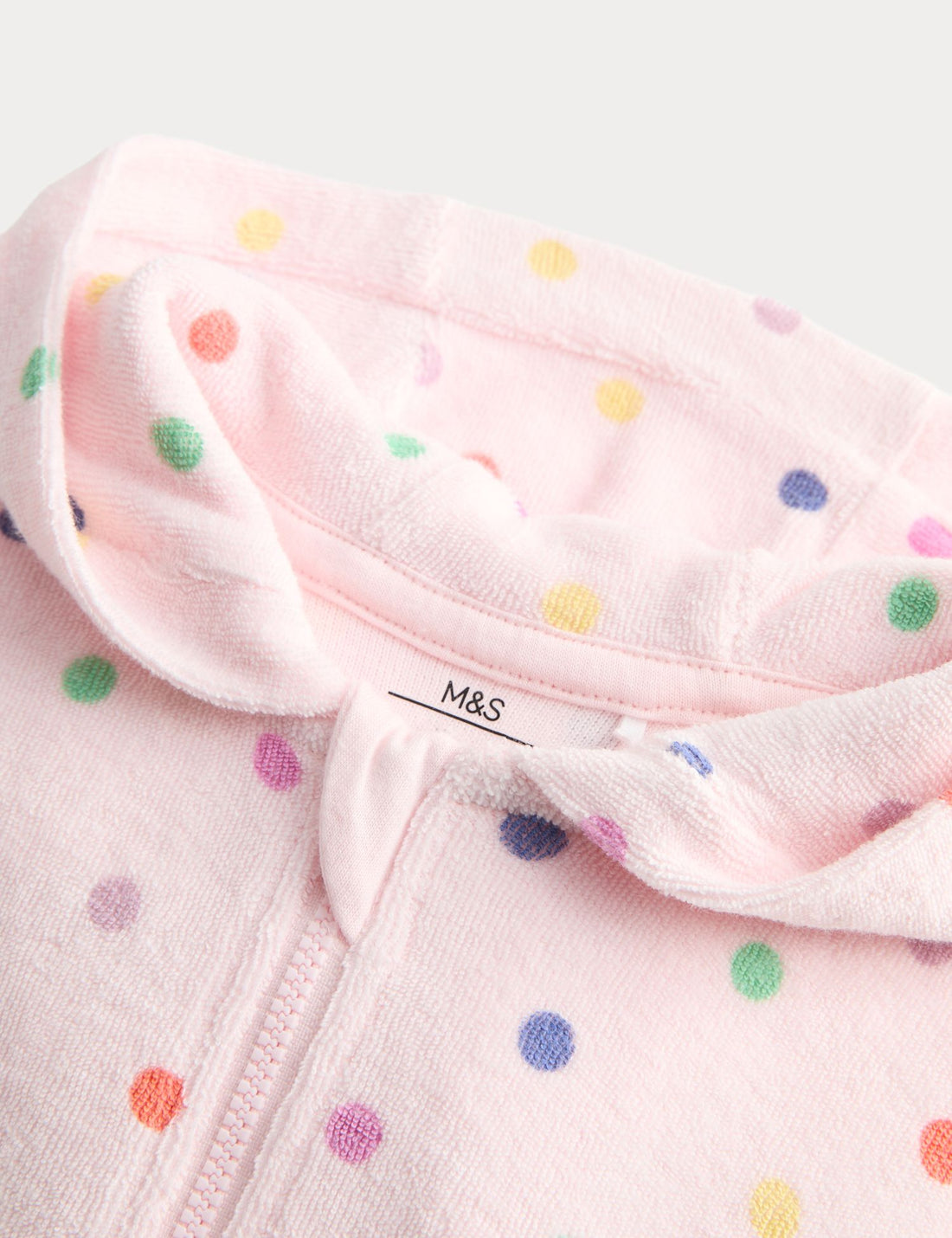Pure Cotton Spotty Towelling All in One (0-3 Yrs)