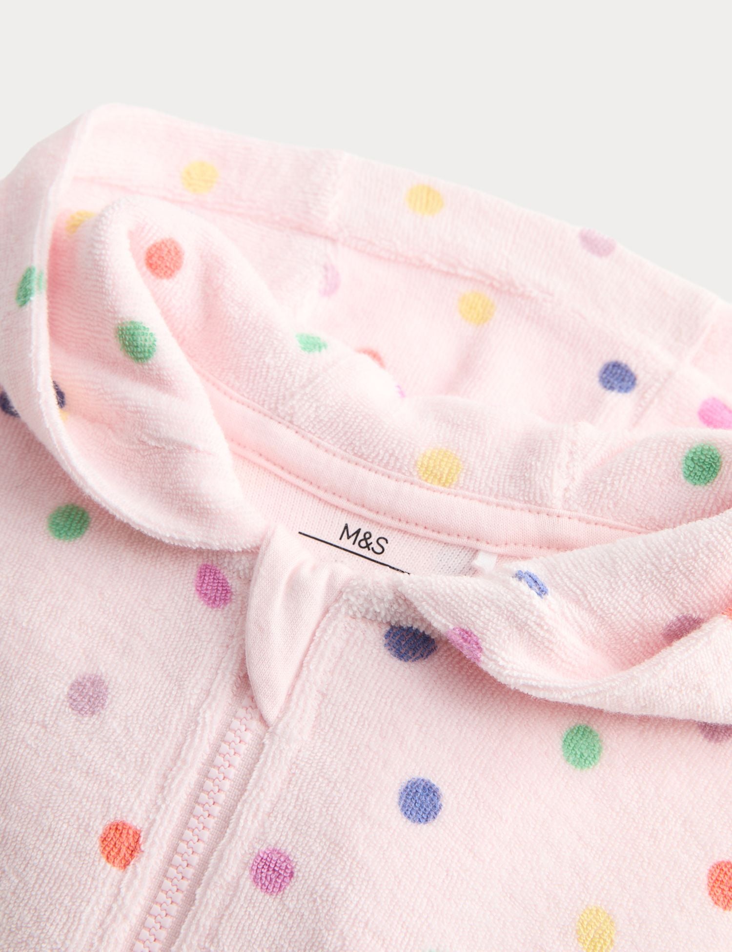 Pure Cotton Spotty Towelling All in One (0-3 Yrs)