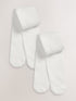Ecru Baby Tights 2 Pack - Size 50cm (First Size) - Ecru