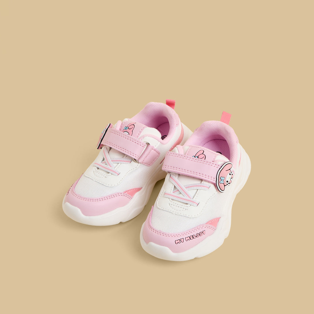 My Melody Applique Sports Shoes with Hook and Loop Closure - Pink / 20
