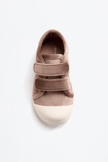 Velvet toecap slipper