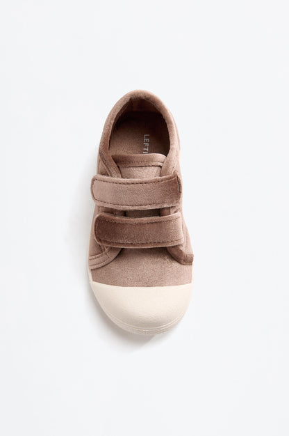 Velvet toecap slipper