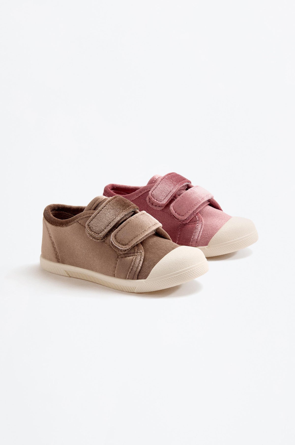 Velvet toecap slipper