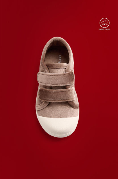 Velvet toecap slipper
