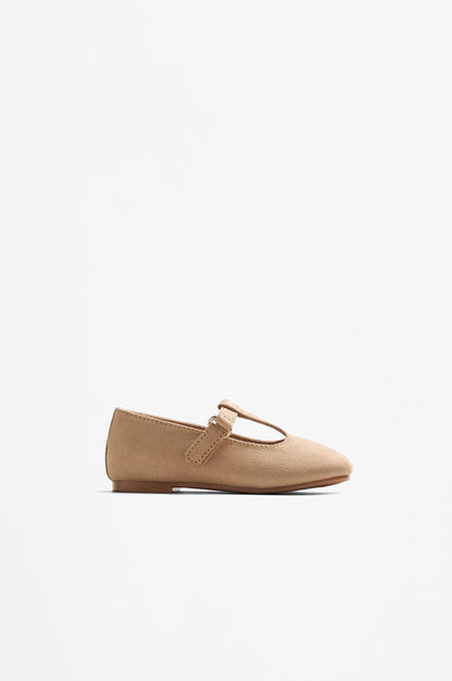 T-bar ballet flat - BEIGE / 20