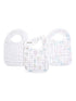 aden + anais Pink Cotton Muslin Snap Bibs 3 Pack