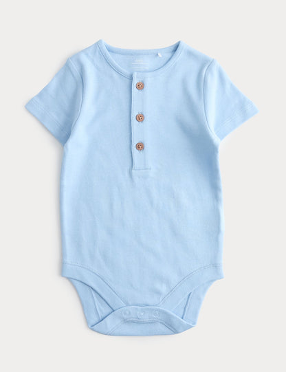 2 Piece Pure Cotton Checked Bibshort Outfit (0-3 Yrs)