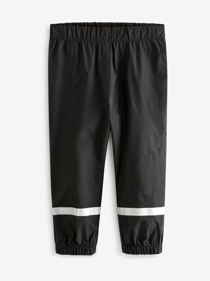 Black Waterproof Trousers (9mths-10yrs) - Size 9-12 Months (74-80cm)