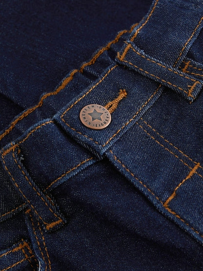Denim Dark Blue Regular Fit Comfort Stretch Jeans (3mths-7yrs) - Size 3-6 Months (62-68cm)