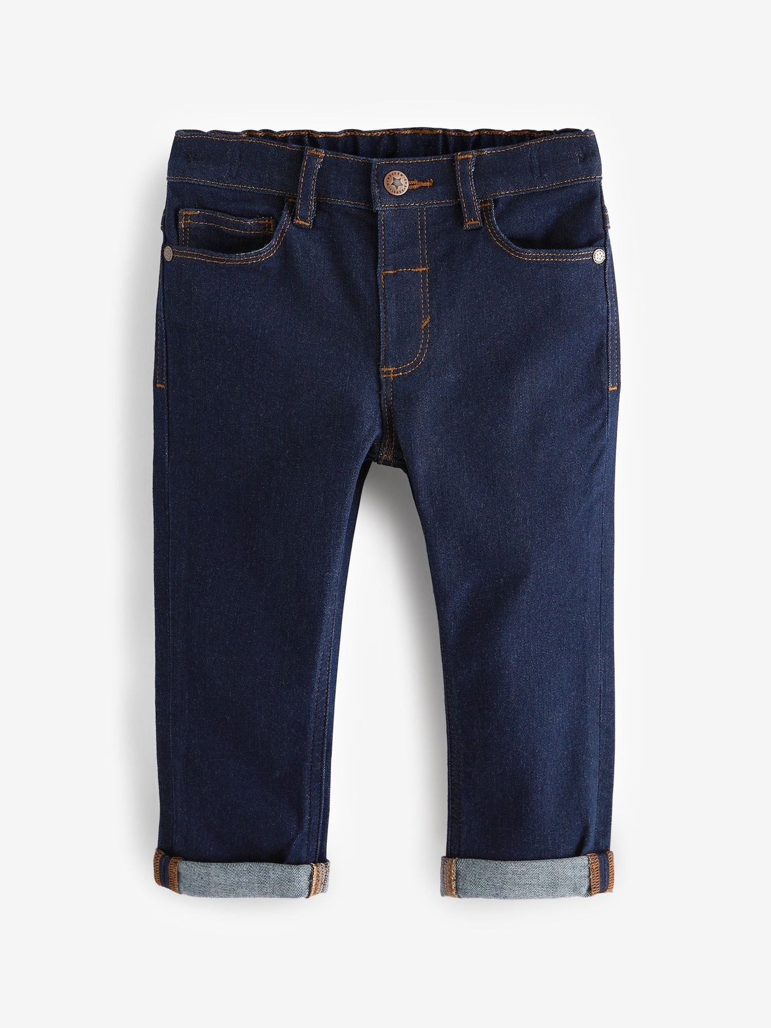 Denim Dark Blue Regular Fit Comfort Stretch Jeans (3mths-7yrs) - Size 3-6 Months (62-68cm) - Default 1