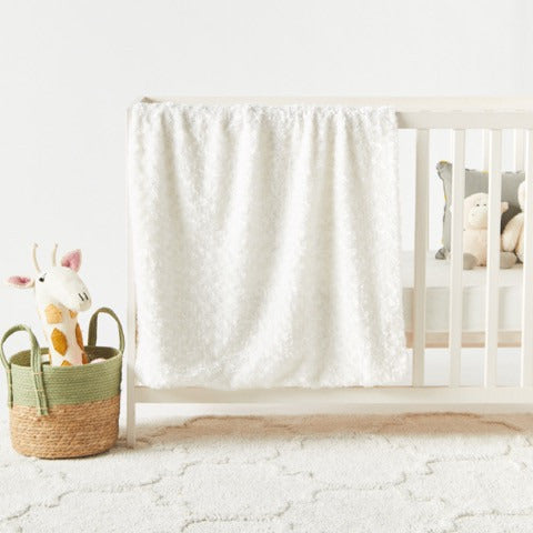 Juniors Swirl Textured Blanket - 76x76 cms
