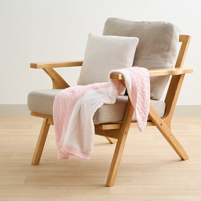 Juniors Knitted Sherpa Blanket - 76x100 cms