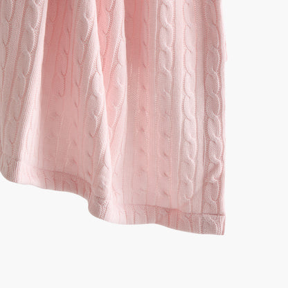 Juniors Knitted Sherpa Blanket - 76x100 cms