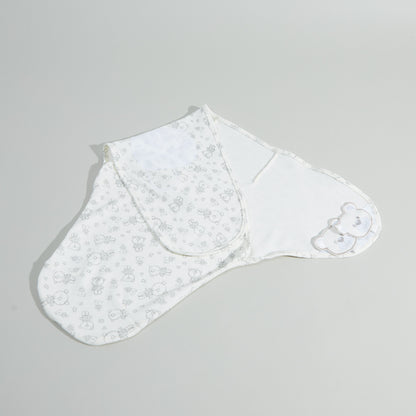 Juniors Bear Printed Baby Cuddle Wrap