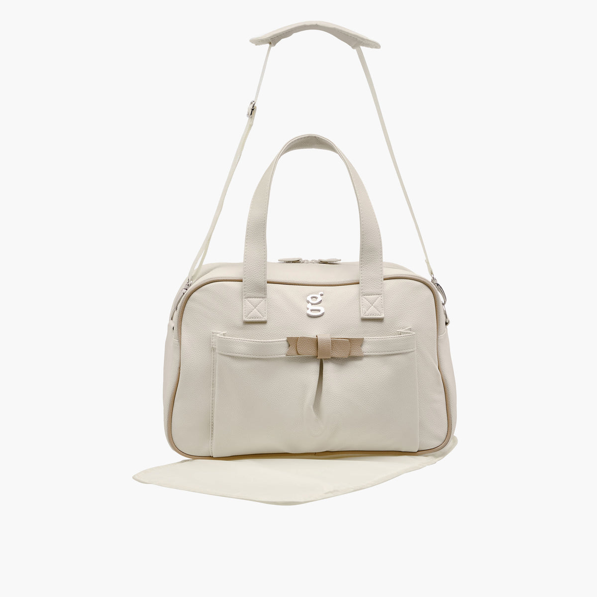 Giggles Diaper Bag with Logo Detail