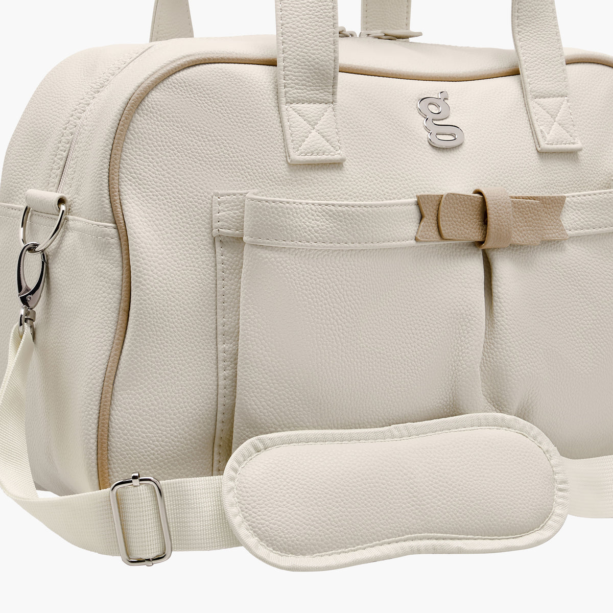 Giggles Diaper Bag with Logo Detail