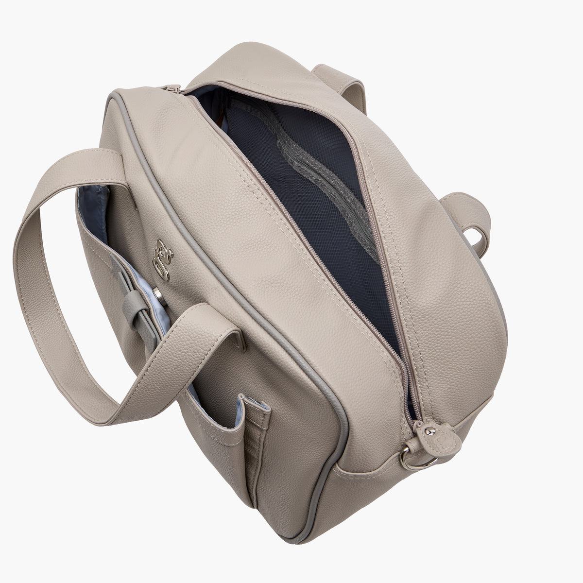 Giggles Solid Diaper Bag with Zip Closure and Double Handle