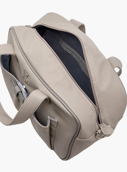 Giggles Solid Diaper Bag with Zip Closure and Double Handle-baby-gear-diaperbags-image-10