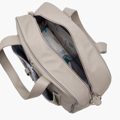 Giggles Solid Diaper Bag with Zip Closure and Double Handle