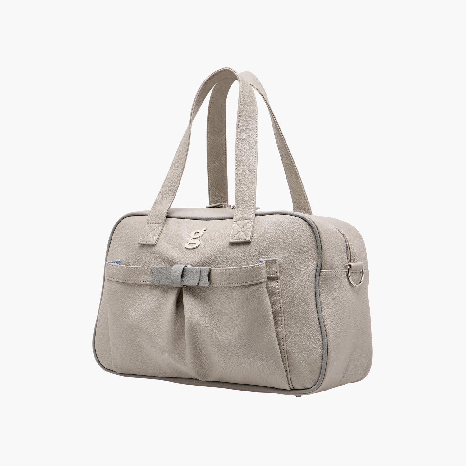 Giggles Solid Diaper Bag with Zip Closure and Double Handle