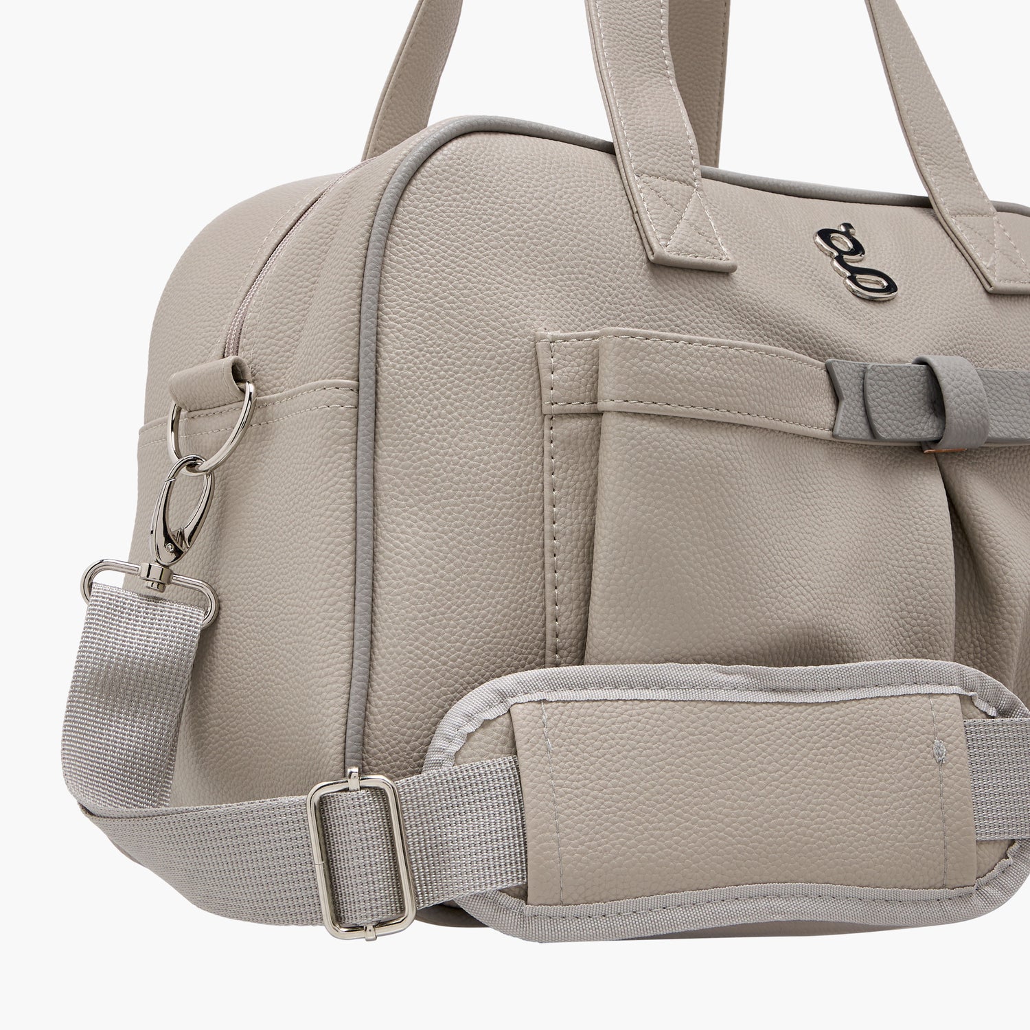 Giggles Solid Diaper Bag with Zip Closure and Double Handle