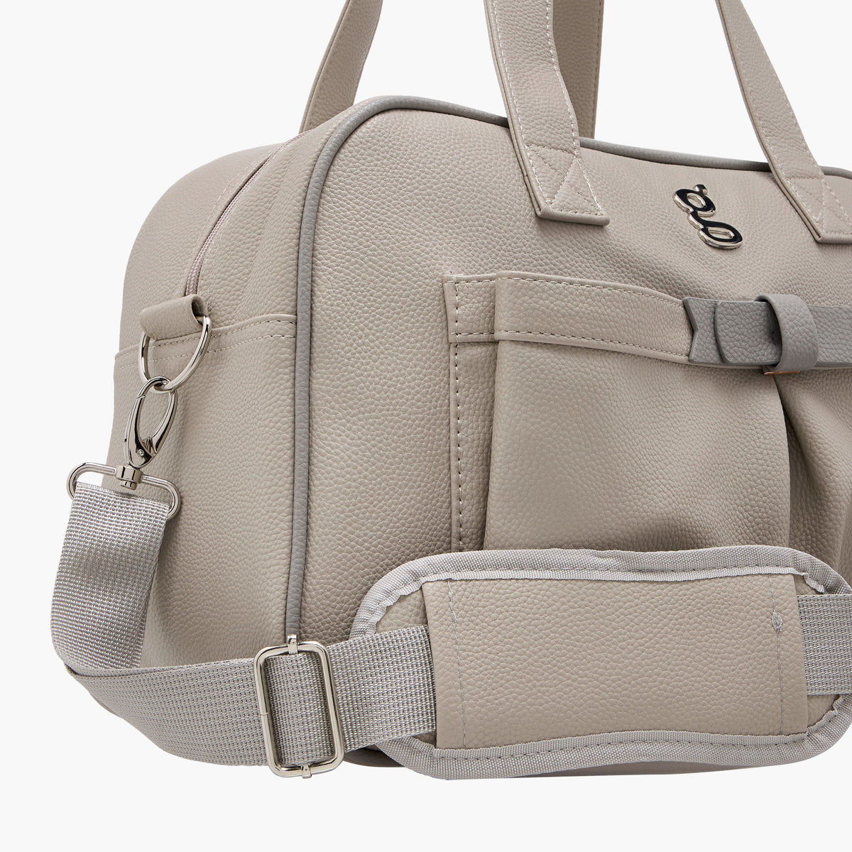 Giggles Solid Diaper Bag with Zip Closure and Double Handle