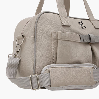 Giggles Solid Diaper Bag with Zip Closure and Double Handle