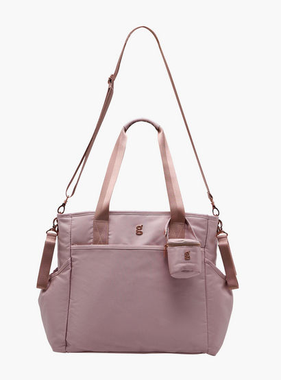 Giggles Textured Diaper Bag with Zip Closure-baby-gear-diaperbags-image-2