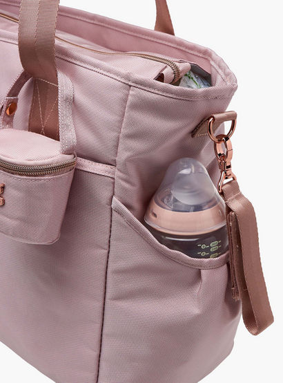 Giggles Textured Diaper Bag with Zip Closure-baby-gear-diaperbags-image-7