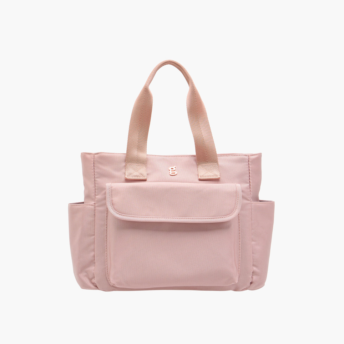 Giggles Diaper Bag with Logo Detail - Gold