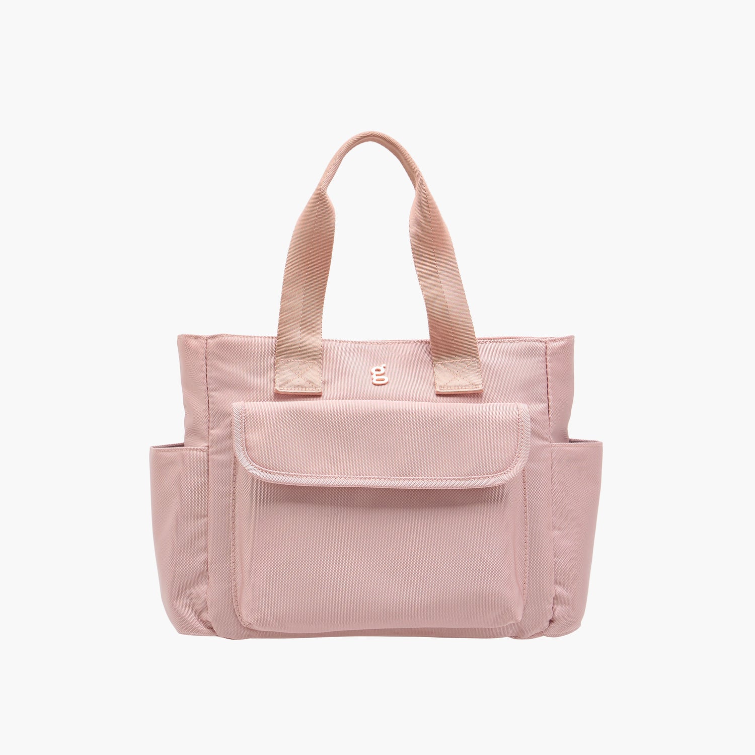 Giggles Diaper Bag with Logo Detail - Gold