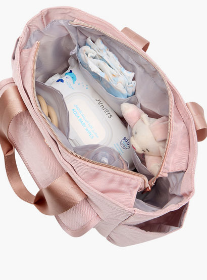 Giggles Diaper Bag with Logo Detail-baby-gear-diaperbags-image-10