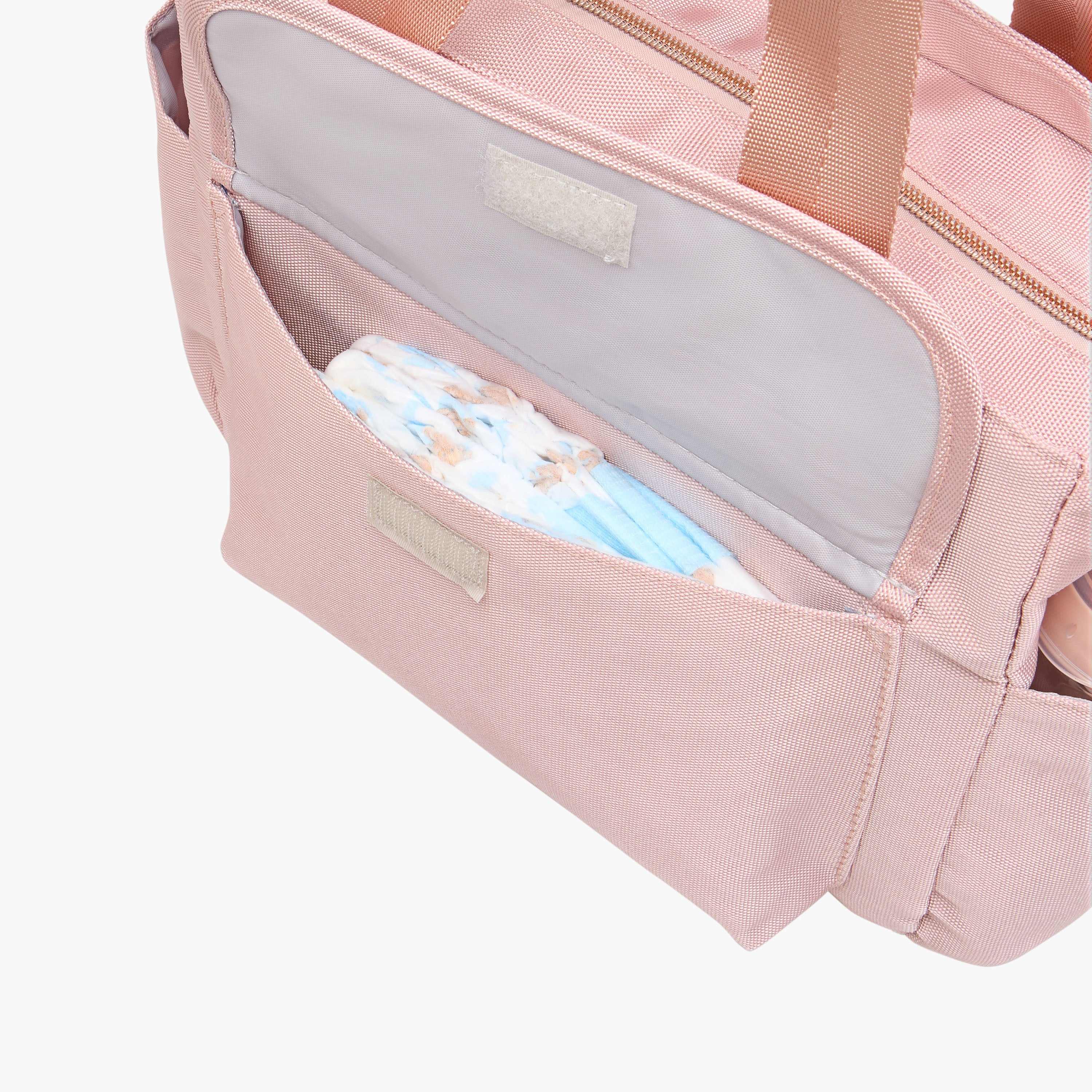 Giggles Diaper Bag with Logo Detail