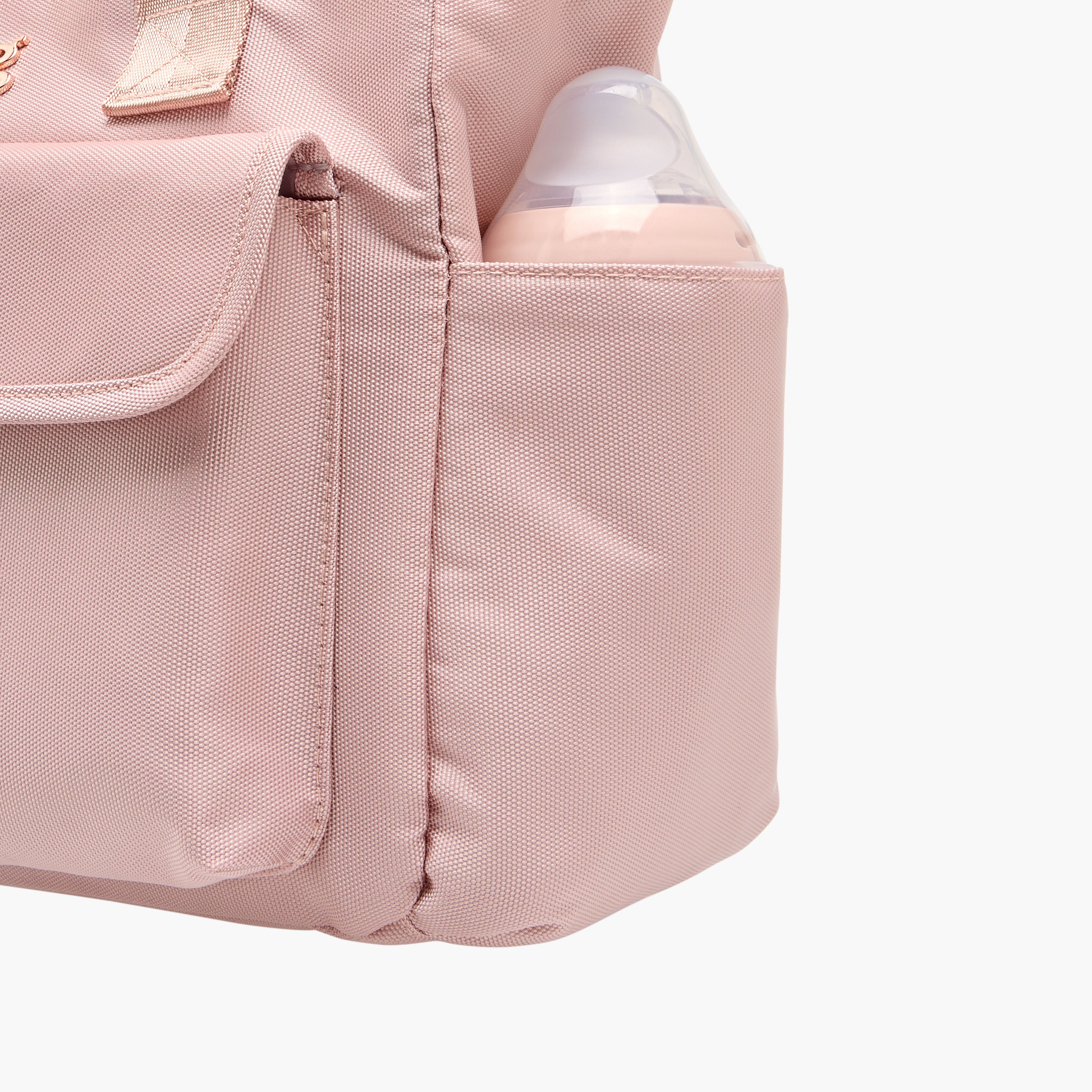 Giggles Diaper Bag with Logo Detail