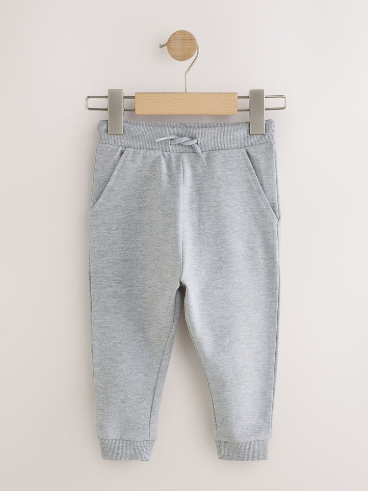Black/Navy/Grey Skinny Fit Joggers 5 Pack (3mths-7yrs)