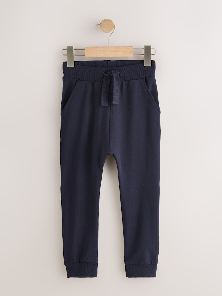 Black/Navy/Grey Skinny Fit Joggers 5 Pack (3mths-7yrs) - Size 3-6 Months (62-68cm)