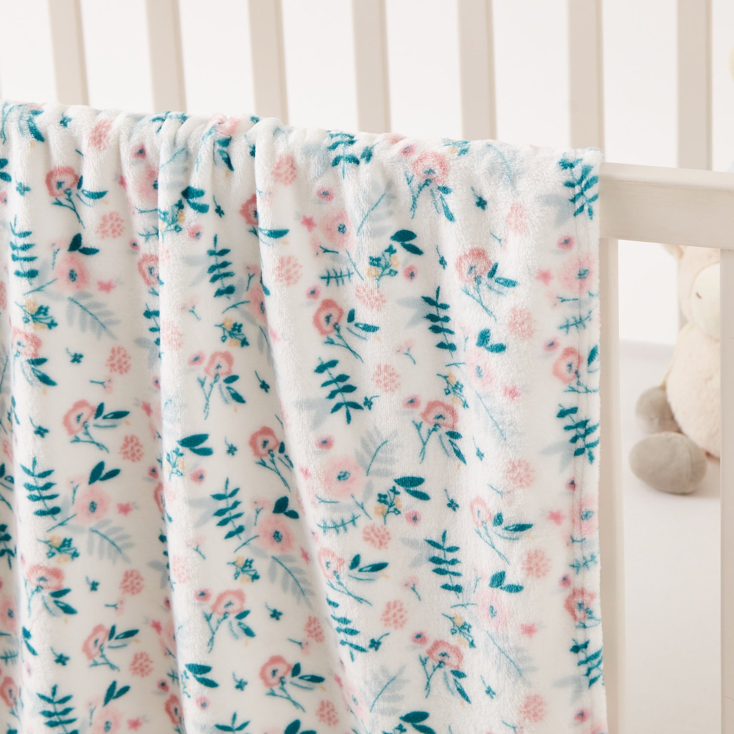 Juniors Floral Print Fleece Blanket - 75x100 cms
