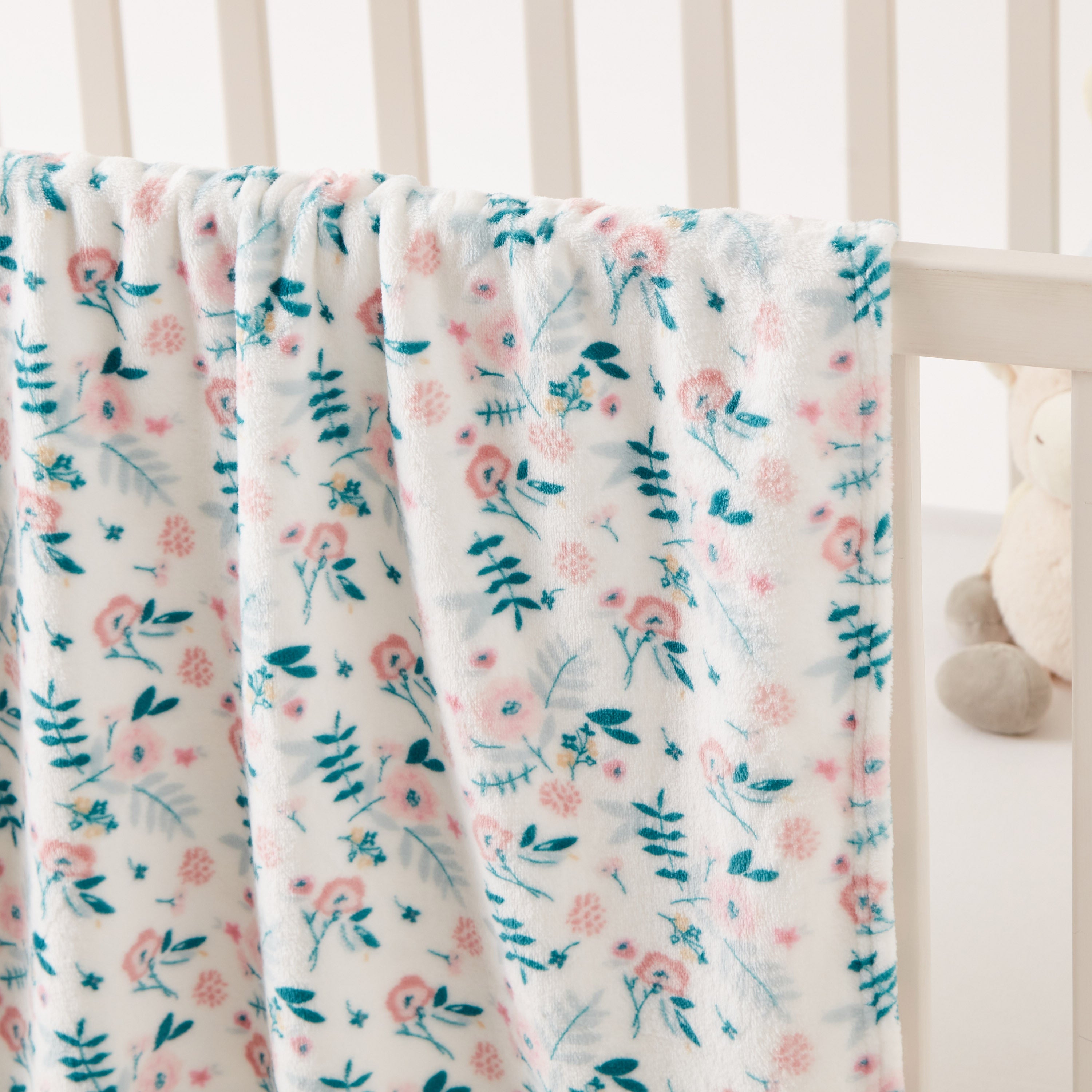 Juniors Floral Print Fleece Blanket - 75x100 cms