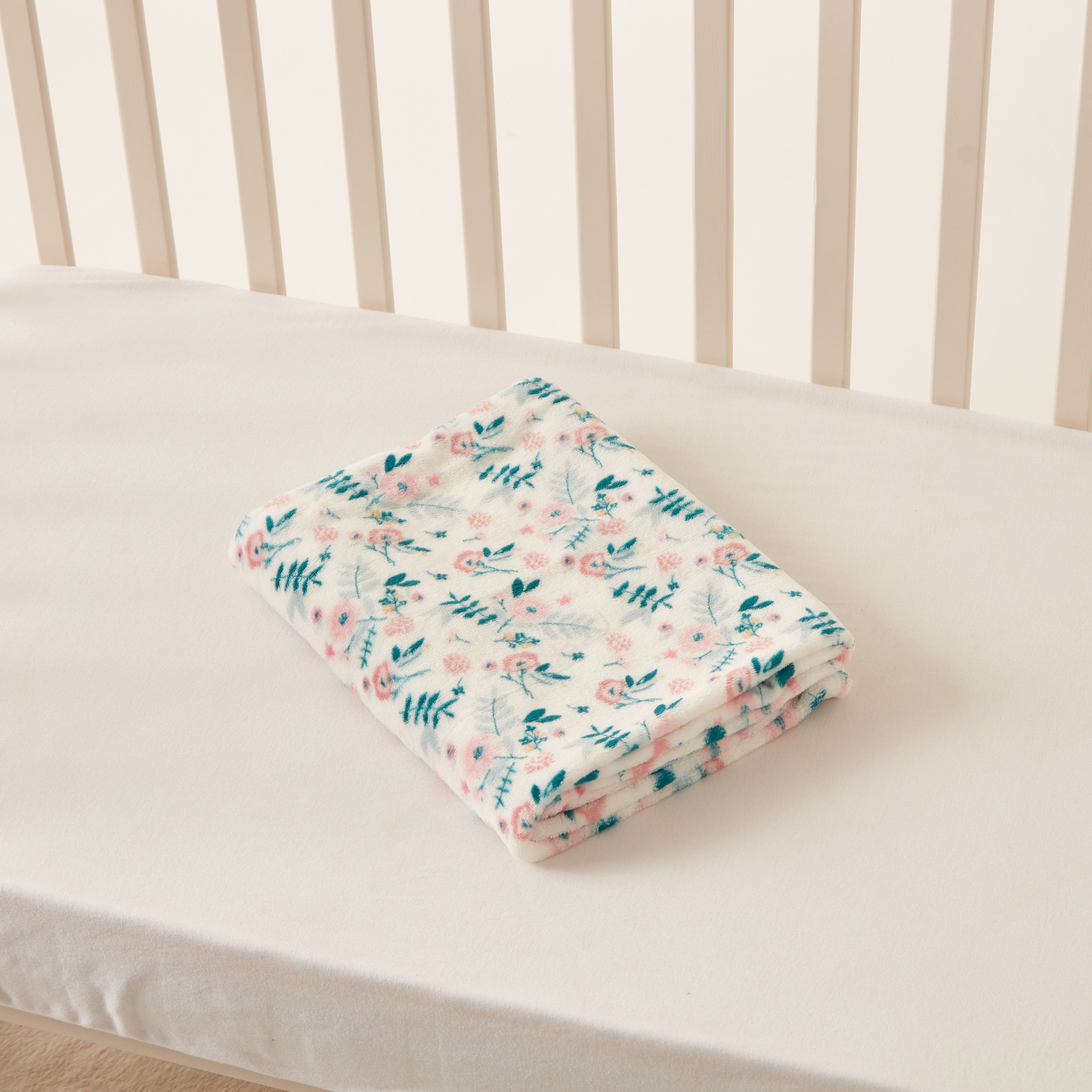 Juniors Floral Print Fleece Blanket - 75x100 cms