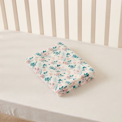 Juniors Floral Print Fleece Blanket - 75x100 cms