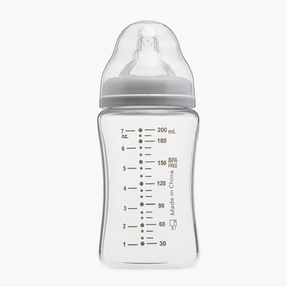 Giggles Printed Glass Feeding Bottle - 200 ml