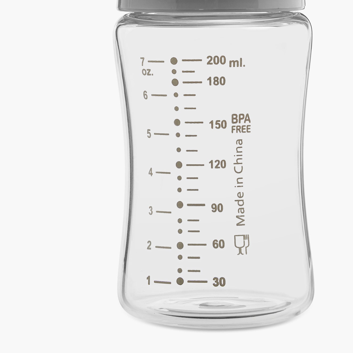 Giggles Printed Glass Feeding Bottle - 200 ml