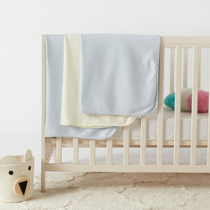 Juniors Solid Receiving Blanket - Set of 3 - HomeBabyNurseryBlankets &amp; SwaddlesReceiving Blankets