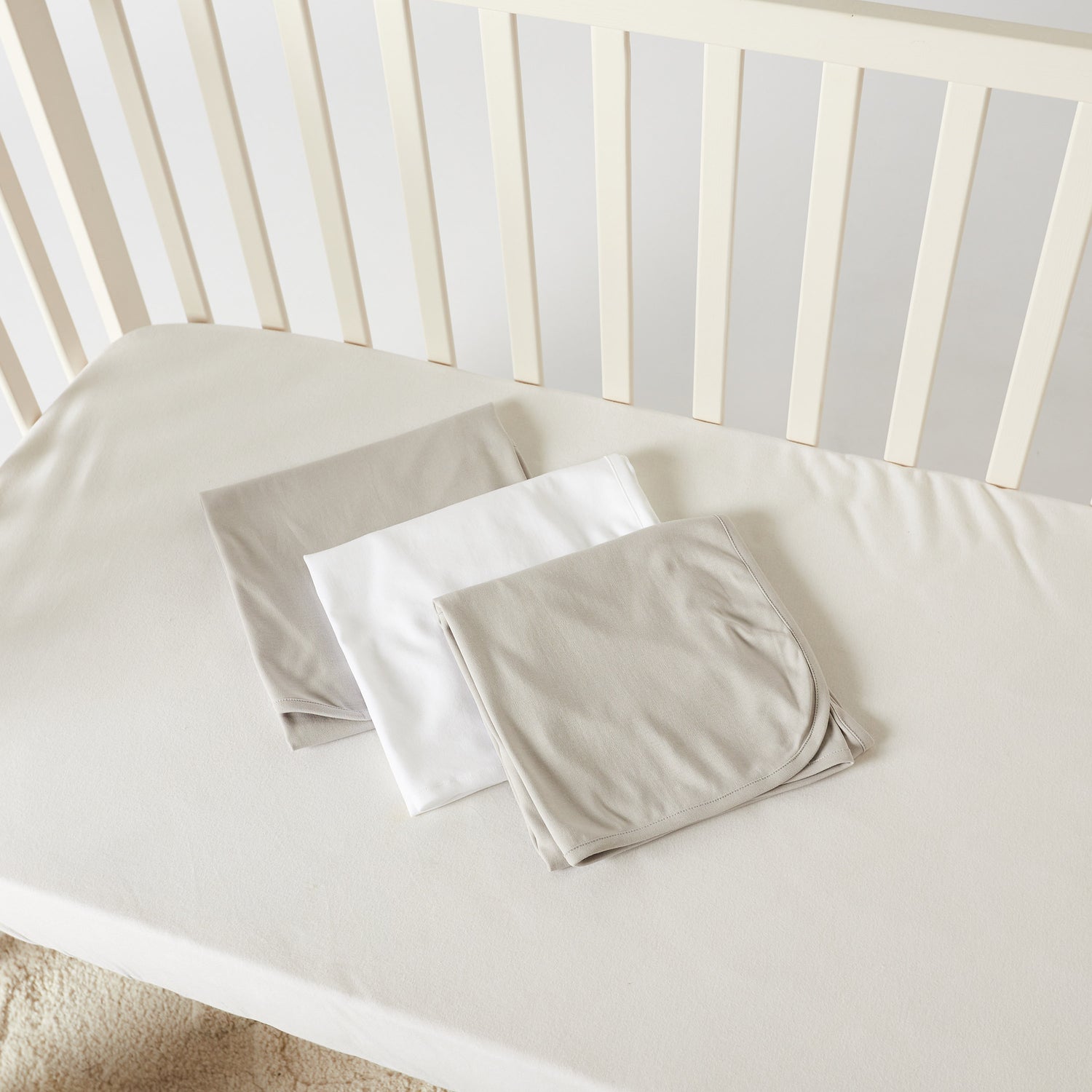 Juniors Solid Receiving Blanket - Set of 3