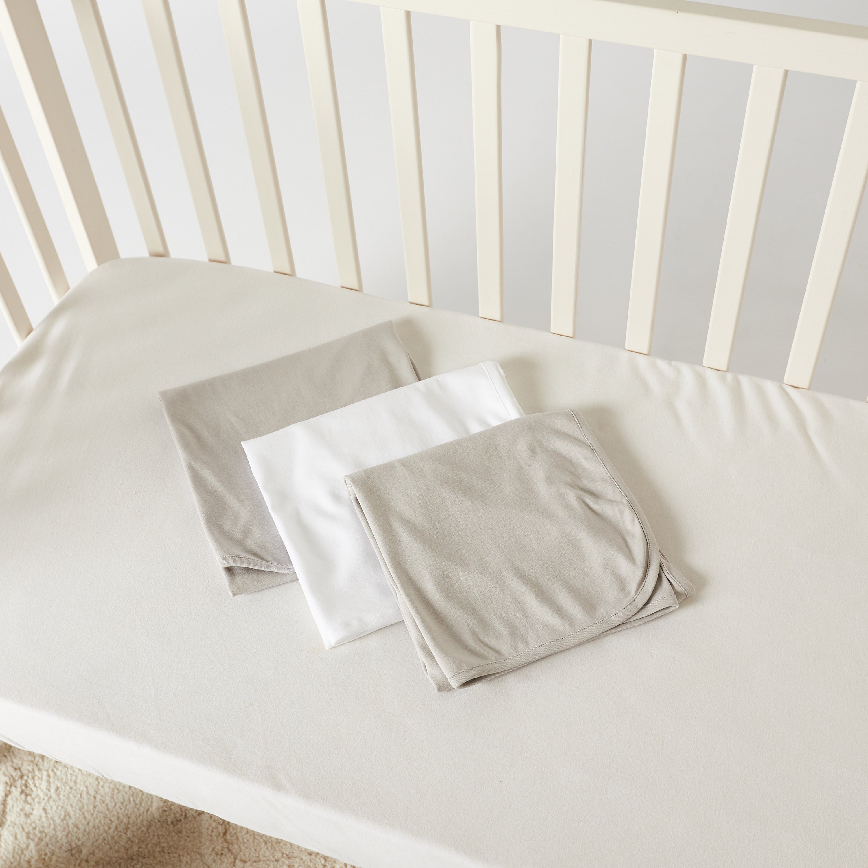 Juniors Solid Receiving Blanket - Set of 3