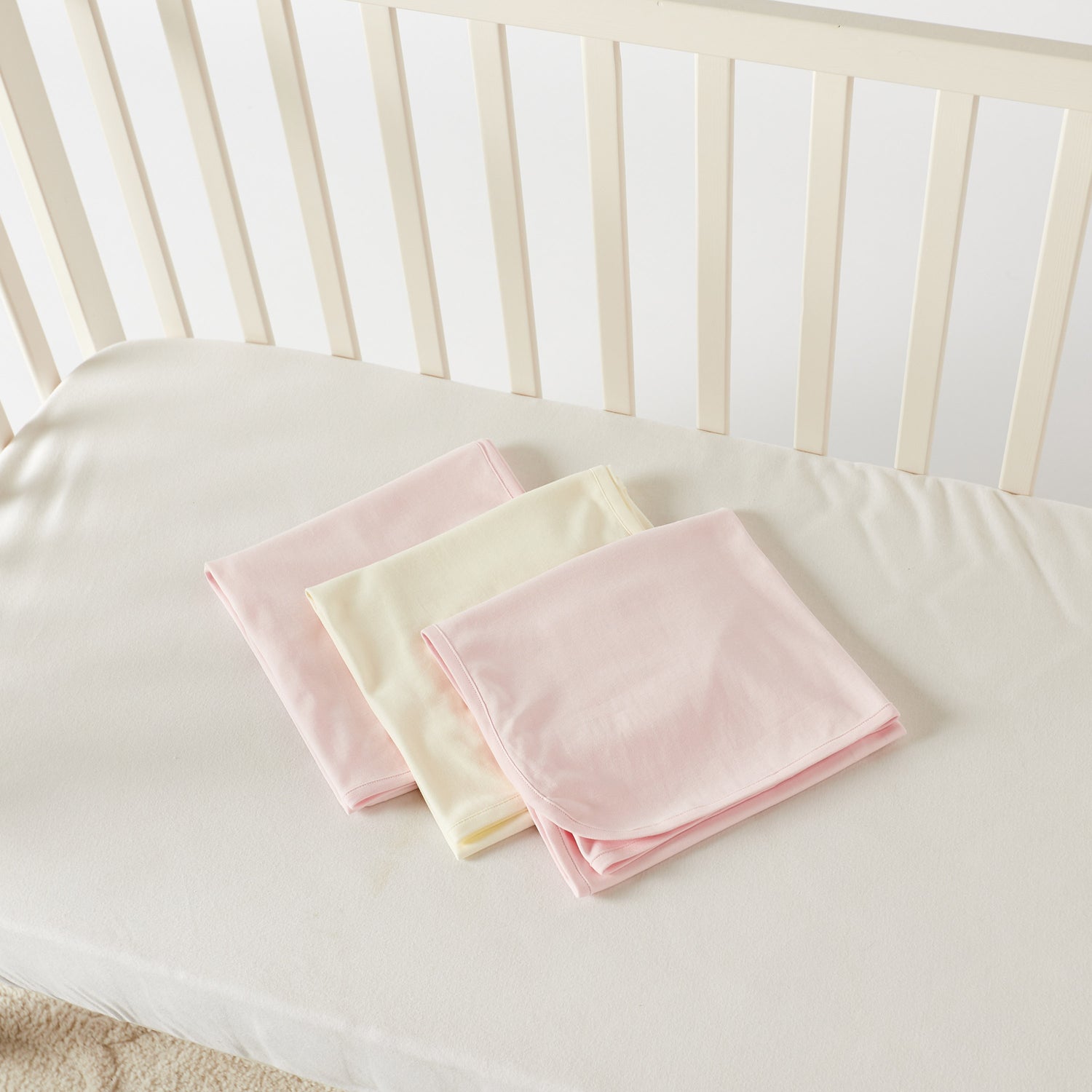 Juniors Solid Receiving Blanket - Set of 3